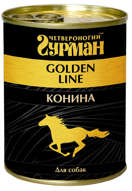 Image влажный корм для котят Четвероногий Гурман Golden line Цыпленок с телятиной 0,1 кг