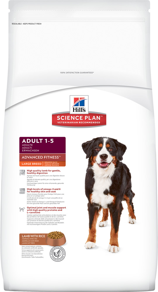 Image сухой корм для собак Hills Science Plan Advanced Fitness Adult Large Breed Lamb & Rice 12 кг