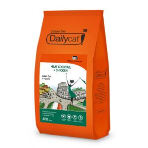 Image dailycat Adult Hairball Turkey and Rice сухой корм для взрослых кошек для вывода шерсти из желудка с индейкой и рисом - 400 г