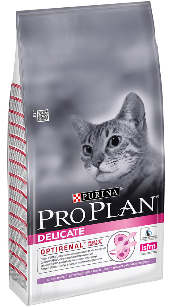 Image сухой корм для кошек Purina Pro Plan Delicate Feline Turkey 0,4 кг