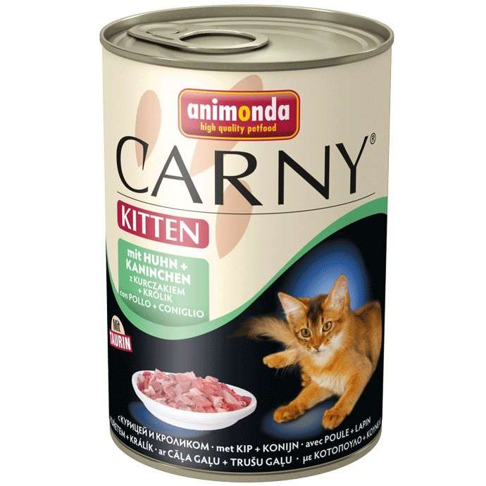 Image влажный корм для кошек Animonda Carny Kitten Chicken and Rabbit 0,4 кг