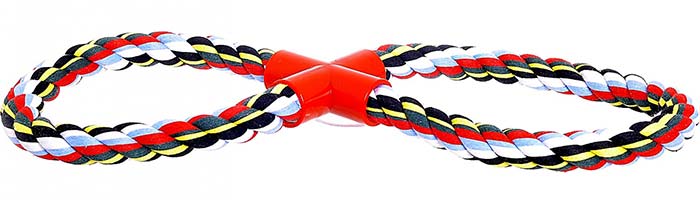 Image giGwi Dog Toys игрушка для собак, гантеля на верёвке