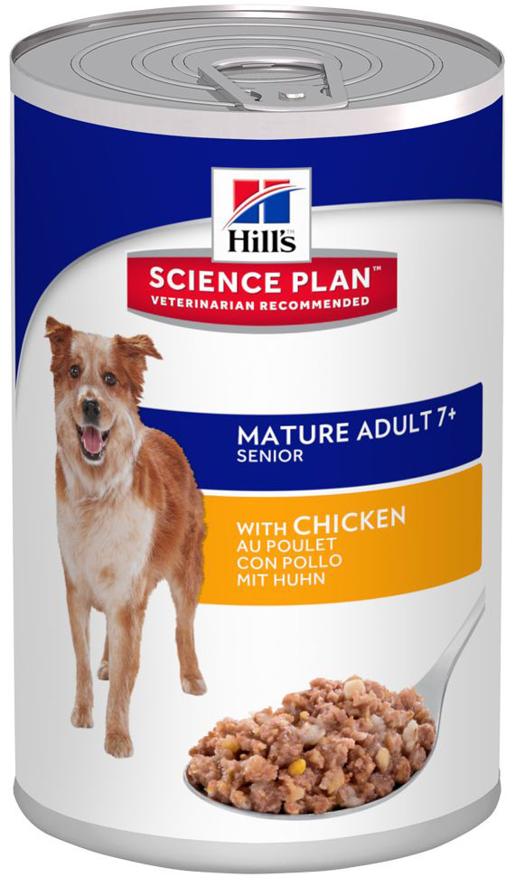 Image влажный корм для собак Hills Science Plan Mature Adult 7+ with Chicken 0,37 кг