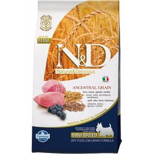 Image farmina N&D Low Grain Dog Lamb & Blueberry Adult Mini - 2,5 кг