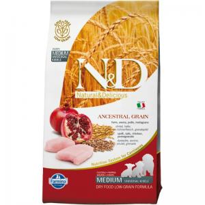 Image farmina N&D Low Grain Dog Chicken & Pomegranate Puppy - 800 г