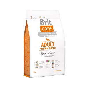 Image сухой корм Brit Care Adult Medium Breed Lamb & Rice для взрослых собак средних пород с ягненком и рисом - 3 кг