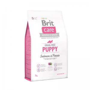 Image сухой беззерновой корм Brit Care Grain-free Puppy Salmon & Potato для щенков всех пород с лососем и картофелем - 3 кг