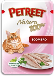 Image влажный корм для кошек Petreet Sgombro 0,085 кг