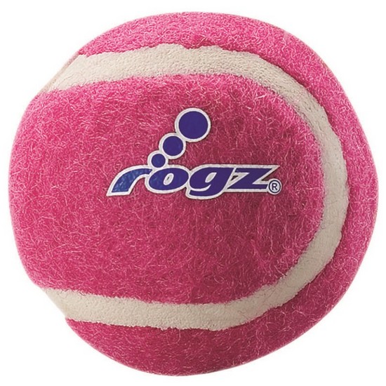 Image rogz Игрушка для щенков теннисный мяч средний Tennisball Medium (Розовый)