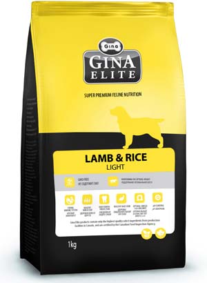 Image gina ELITE Гипоаллергенный сухой корм для малоактивных собак с ягненком и рисом Lamb&Rice Light (8 кг)