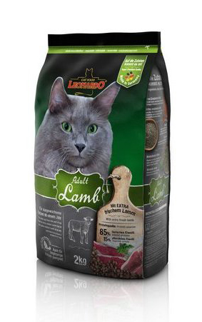 Image сухой корм для кошек Leonardo Adult with Lamb 2 кг