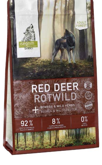 Image isegrim Сухой корм для взрослых собак с олениной и ягодами Adult Red Deer (12 кг)