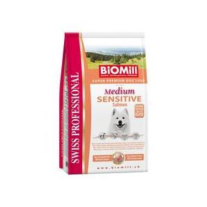 Image bioMill Swiss Professional Medium Sensitive Salmon & Rice 12 kg