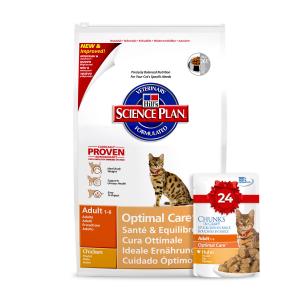 Image hills Science Plan Oral Care сухой корм для взрослых кошек для гигиены полости рта с курицей - 250 г