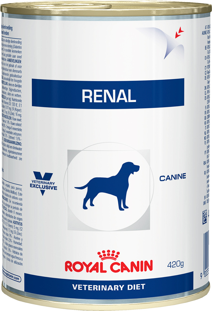 Image влажный корм Royal Canin Renal Canine диета для собак 0,41 кг