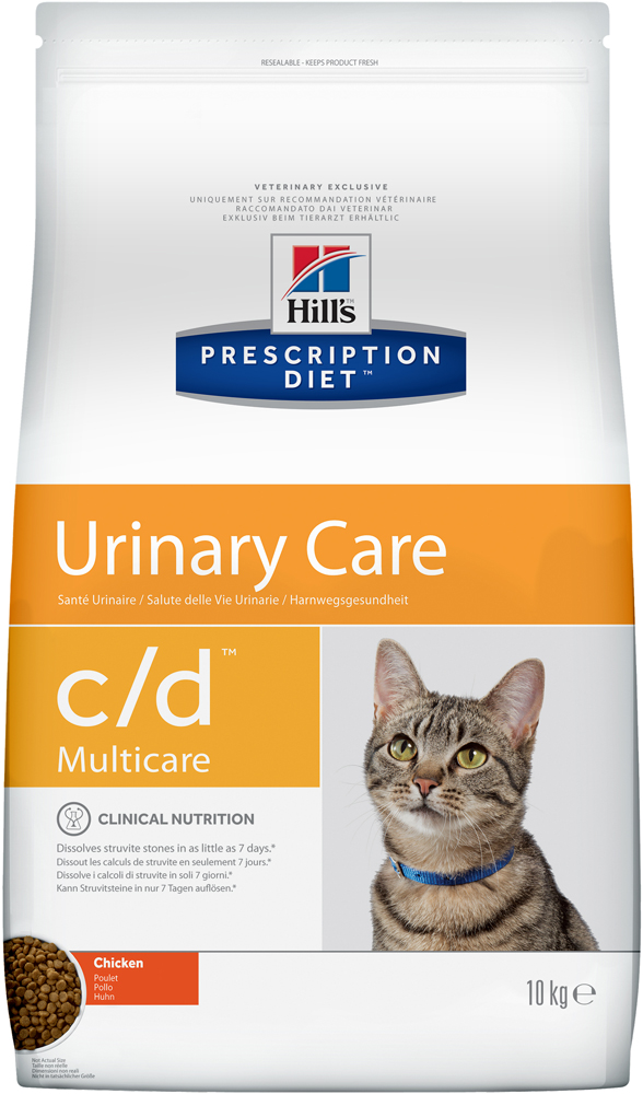 Image сухой корм Hills Prescription Diet k/d + Mobility Feline с курицей диета для кошек 2 кг