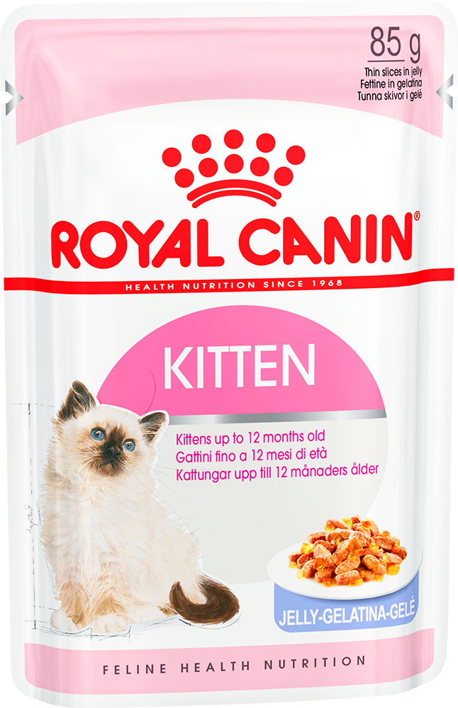 Image влажный корм для кошек Royal Canin Kitten Instinctive Jelly 0,085 кг