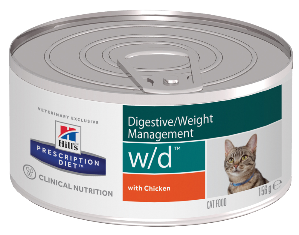 Image влажный корм Hills Prescription Diet m/d Feline Canned диета для кошек 0,156 кг