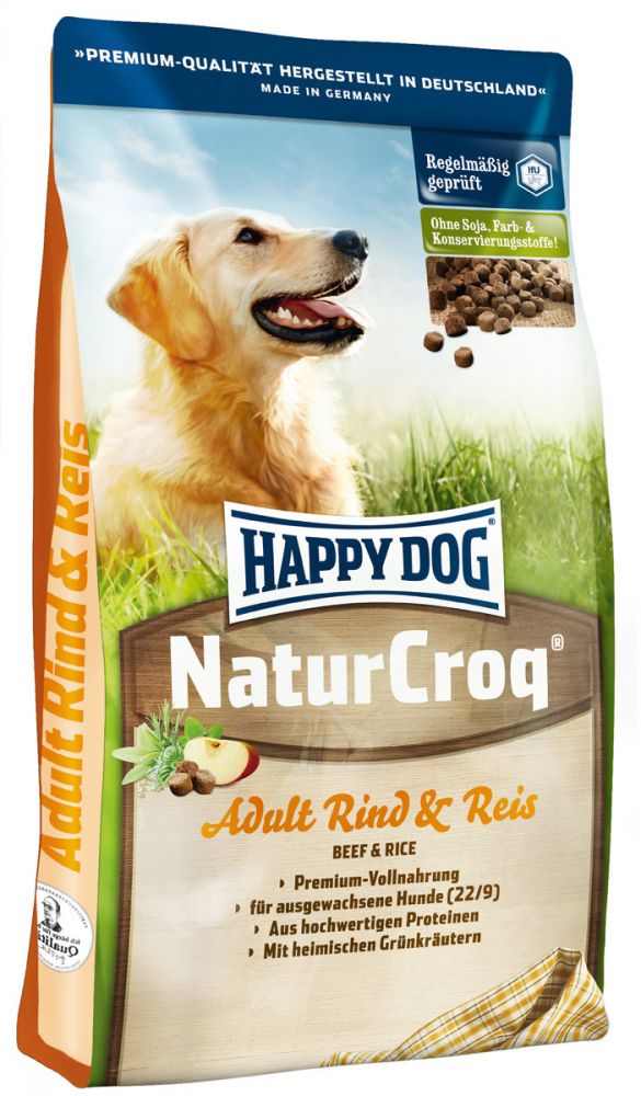 Image сухой корм для собак Happy Dog NaturCroq Rind & Rice 15 кг