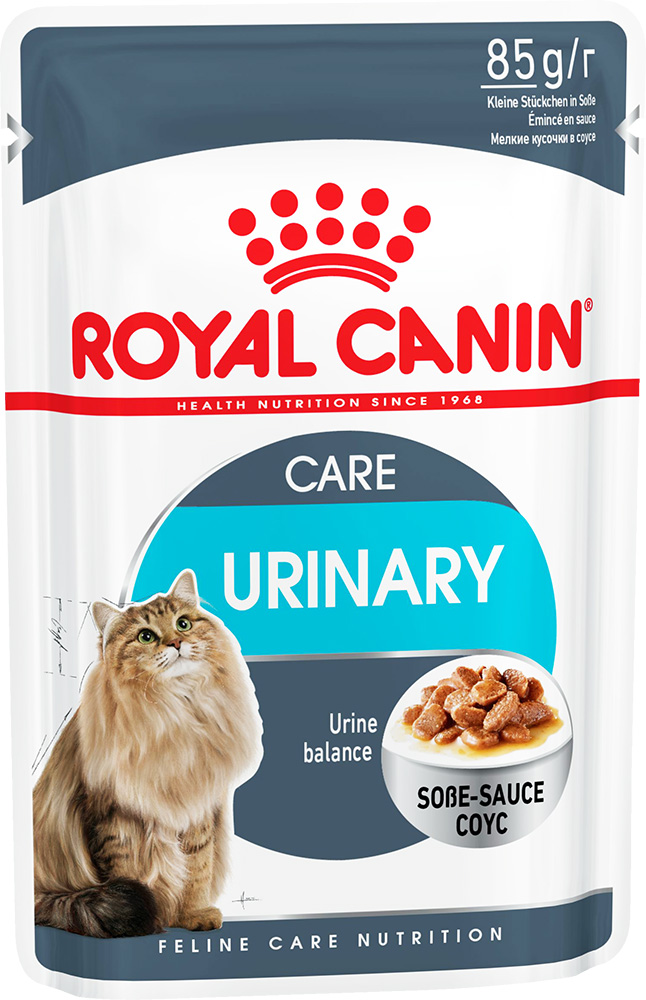 Image влажный корм для кошек Royal Canin Feline Health Nutrition Urinary Care Gravy 12 шт 0,085 кг