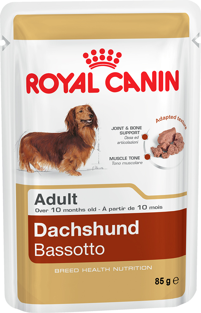 Image влажный корм для собак Royal Canin Dachshund Adult пауч 0,085 кг