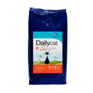 Image dailycat Adult Duck and Oats сухой корм для взрослых кошек с уткой и овсом - 1.5 кг