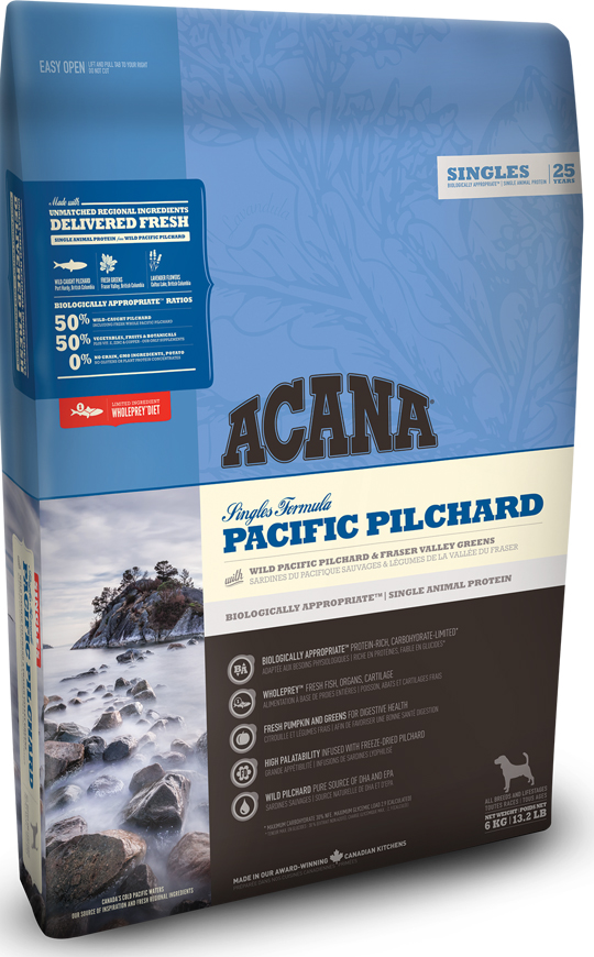 Image сухой корм для собак Acana Singles Dog Pacific Pilchard 0,34 кг