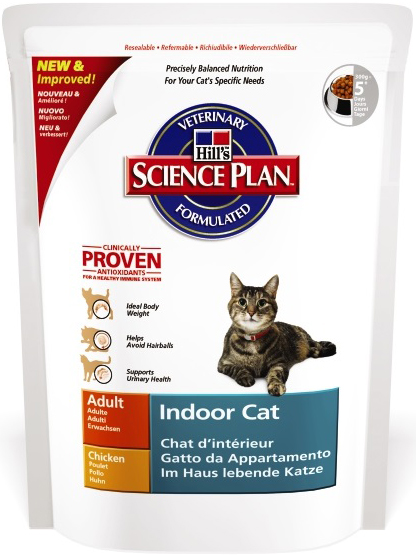 Image сухой корм для кошек Hills Science Plan Indoor Cat Adult Chicken 0,3 кг