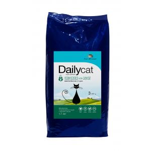 Image dailyCat Adult Exi Care Fish and Rice сухой корм для взрослых привередливых кошек с сельдью, лососем и рисом 10 кг