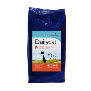 Image dailycat Adult Hairball Turkey and Rice сухой корм для взрослых кошек для вывода шерсти из желудка с индейкой и рисом - 3 кг