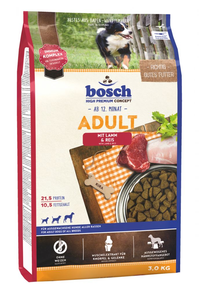 Image сухой корм для собак Bosch Adult Lamb & Rice 3 кг