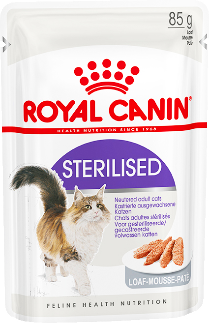 Image влажный корм для кошек Royal Canin Sterilised Loaf Beef Pate 12 шт 0,085 кг