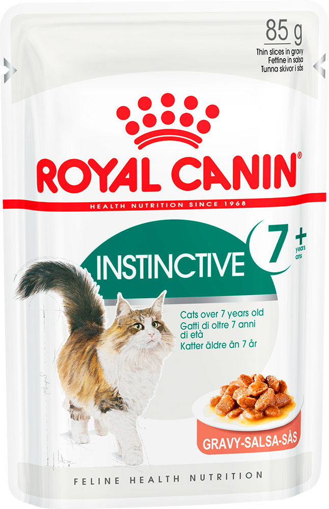 Image влажный корм для кошек Royal Canin Instinctive +7 в соусе 0,085 кг