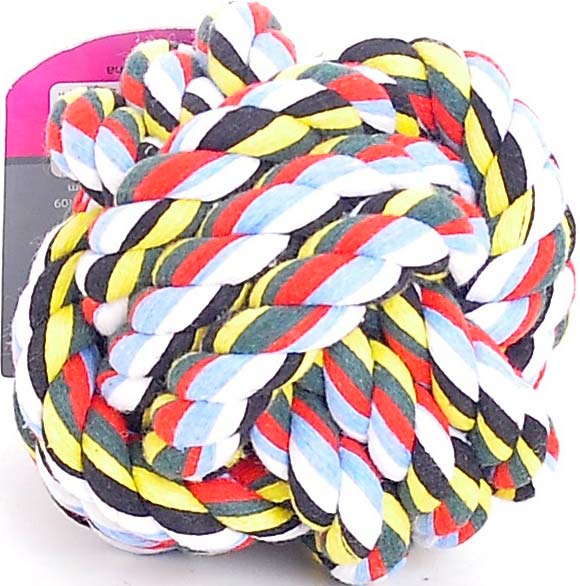 Image papillon Игрушка для собак &quot;Шар из каната&quot; Cotton Toy Ball (6,5 см)