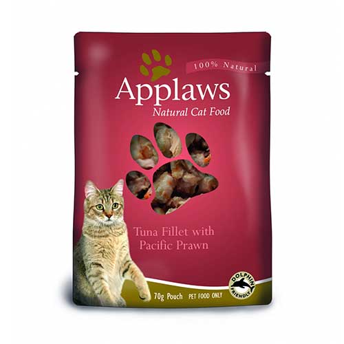 Image applaws Паучи для кошек с тунцом и королевскими креветками Cat Tuna&Pacifc Prawn Pouch (70 г)