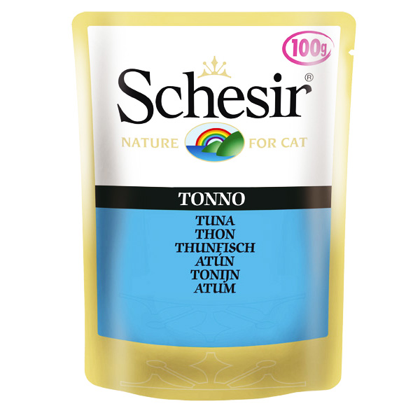 Image влажный корм для кошек Schesir Nature Tuna пауч 0,1 кг