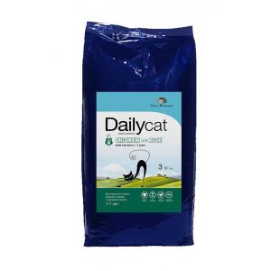 Image сухой корм DailyCat Adult Turkey & Rice для взрослых кошек с индейкой и рисом - 1.5 кг