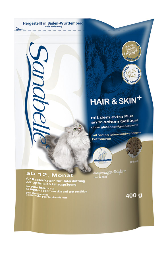 Image сухой корм для кошек Sanabelle Hair&Skin 0,4 кг