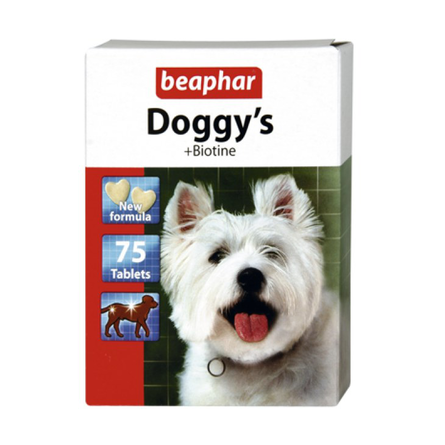 Image beaphar Doggy's Biotin витаминизированное лакомство с биотином для собак