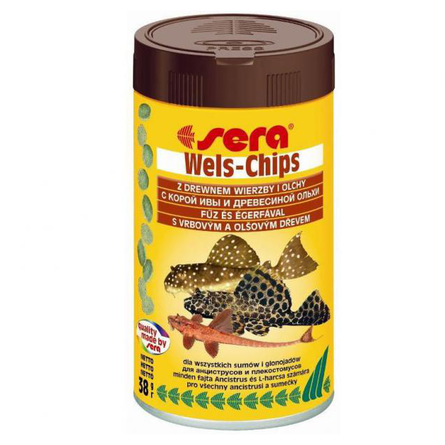 Image сера Корм для сомов &quot;прилипал&quot; WELS CHIPS (15 г)