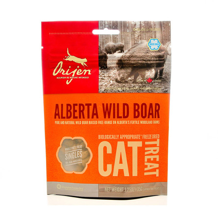 Image orijen Alberta Wild Boar Вяленое мясо для взрослых кошек (с диким кабаном), 35 гр