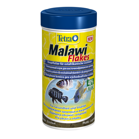 Image tetra Malawi Flakes сухой корм для травоядных цихлид группы мбуна, 100 мл