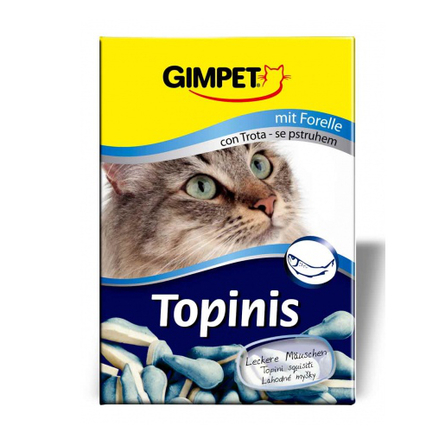 Image gimpet Topinis Витаминизированное лакомство для кошек (с форелью и таурином), 85 гр