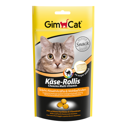 Image gimcat Kase-Rollis Витаминизированное лакомство для взрослых кошек (с сыром), 40 гр