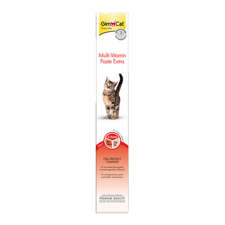 Image gimcat Multi-Vitamin Paste Extra Мультивитаминная паста для кошек (витаминный комплекс), 100 гр