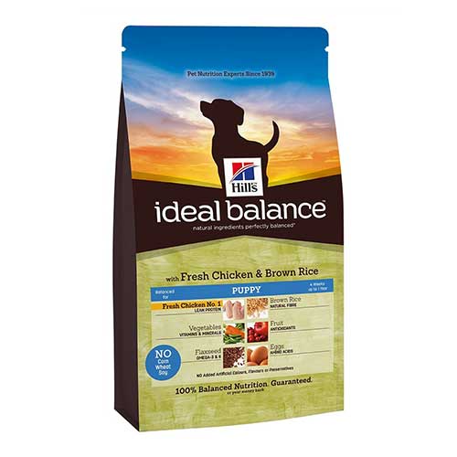 Image hill's Ideal Balance Сухой корм для щенков с курицей и рисом Puppy Fresh Chicken&Brown Rice (0.7 кг)