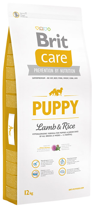 Image сухой корм для собак Brit Care Puppy All Breed Lamb&Rice 3 кг