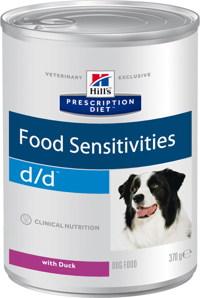 Image влажный корм Hills Prescription Diet d/d Canine Skin Support Duck Formula диета для собак 0,37 кг