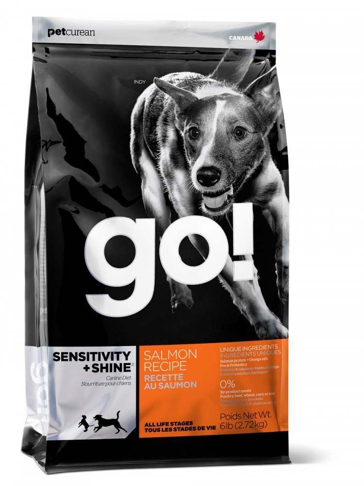 Image go! Natural Сухой корм для щенков и собак со свежим лососем и овсянкой Sensitivity+Shine Salmon Dog 22/12 (2,72 кг)