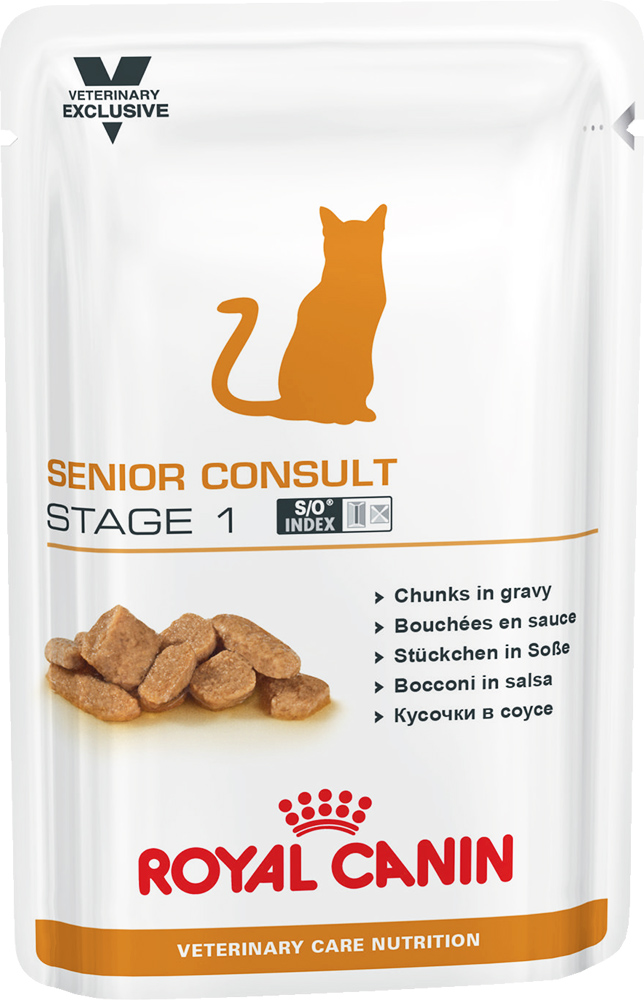 Image влажный корм Royal Canin Senior Consult Stage1 пауч 12шт диета для кошек 0,1 кг